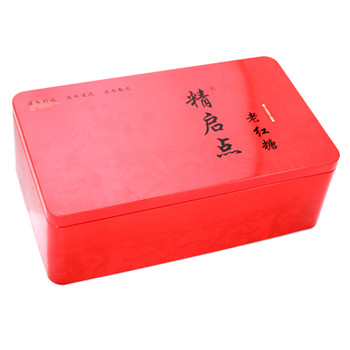 老紅糖鐵盒長(zhǎng)方形特產(chǎn)鐵罐通用包裝_食品特產(chǎn)馬口鐵盒鐵罐廠家定制